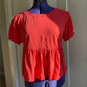Anthropologie Swingy Puff-Sleeve Tee